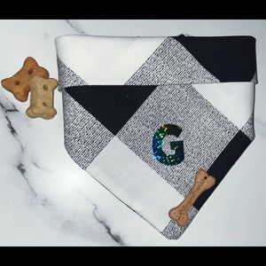 Pet Bandana - black/white